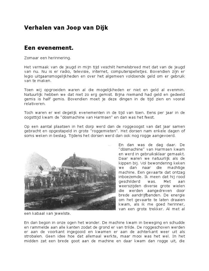 vroomshoop verhalen